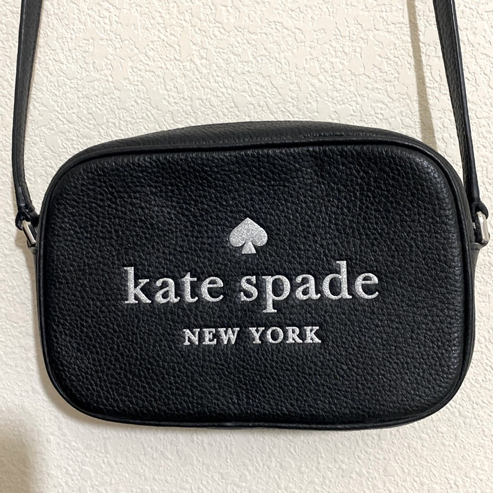 KATE SPADE Women's Rectangular Full Pebble Grain Leather Crossbody Handbag